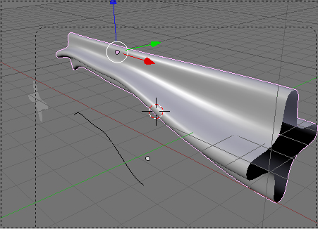 Como conseguir dar forma a un objeto con curvas Bezier en blender 3d -taper11.jpg