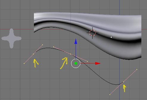 Como conseguir dar forma a un objeto con curvas Bezier en blender 3d -taper12.jpg