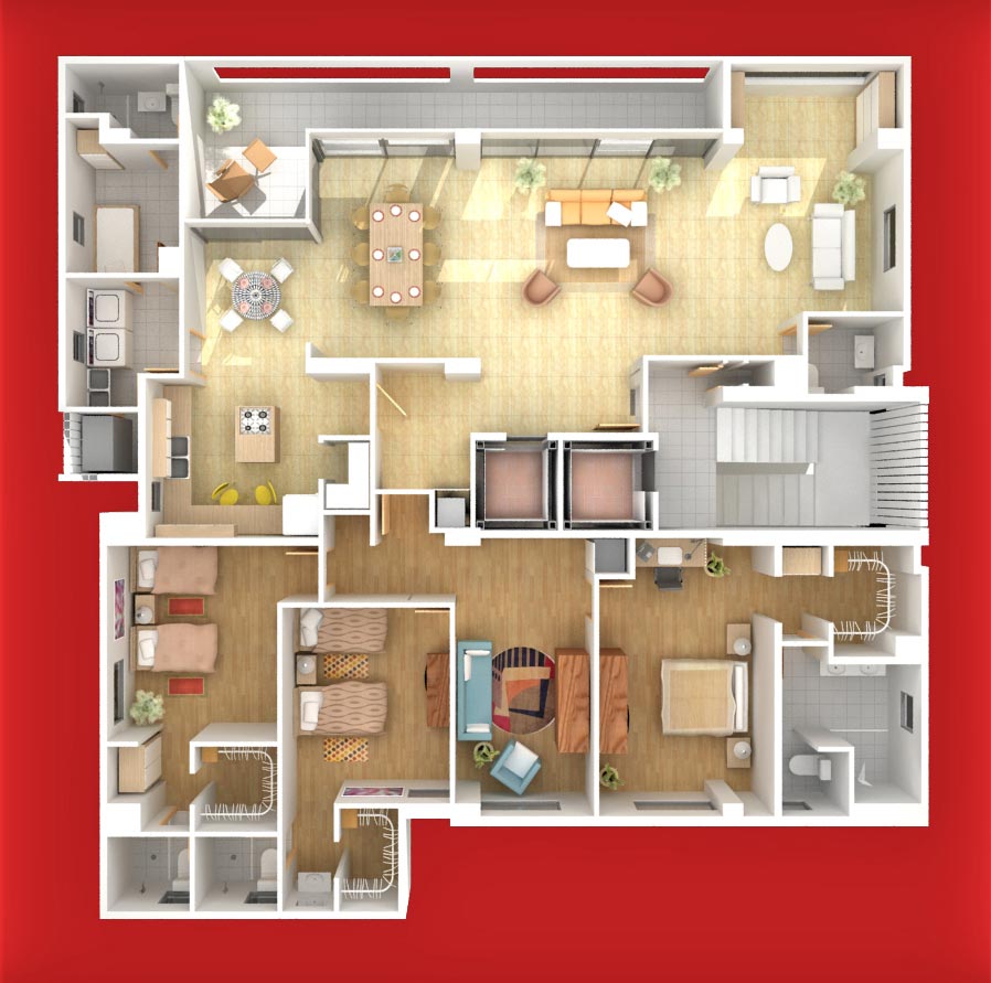 Planta en perspectiva