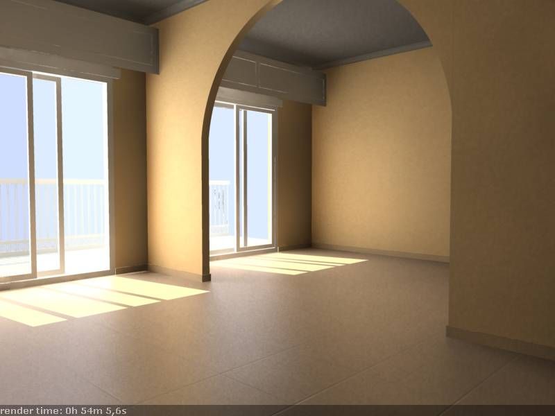 Iluminacion Interior Vray