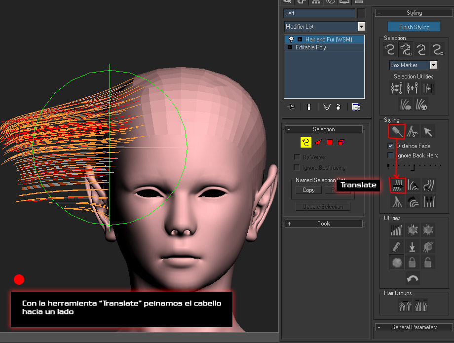 [3ds Max] Hair and fur 3ds max 9 sencillo peinado